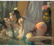 极品模特网红美少女（云溪溪）邀请闺蜜（奶桃）火辣出镜经典百合作品