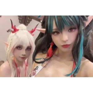 湾湾大人cos漫展：N子涂油热点抱抱贴贴颜值下载观看