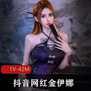 抖音女神金伊娜COS吃瓜视频，1V42M情景骗30W