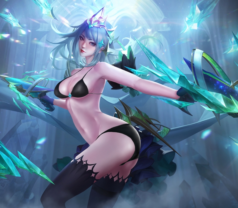 推特大V百里小黄人绝美COS湿身诱惑54张