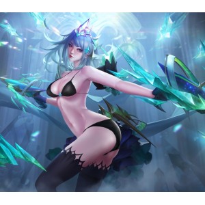 推特大V百里小黄人绝美COS湿身诱惑54张