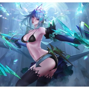 推特大V百里小黄人绝美COS湿身诱惑54张