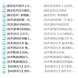小蓝鸟烛灵儿热舞合集120V26G阿黑颜